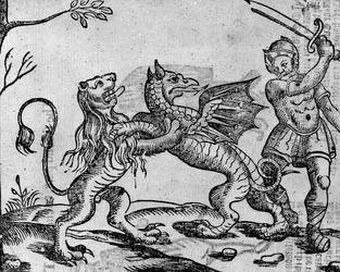 Saint Georges et le dragon, tiré de «A Book of Roxburghe Ballads»