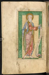 Saint Jean avec un cadre vert