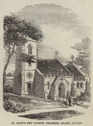 Nouvelle église Sainte-Marie, île de Branksea, Dorset