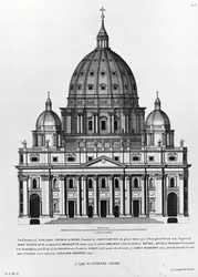 Saint-Pierre, Rome, gravé par C. Campbell
