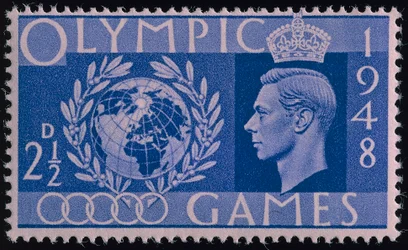 Timbre commémorant les Jeux Olympiques de Londres 1948