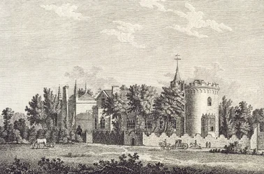 Strawberry Hill : façade nord, 1784
