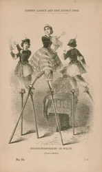 Artistes de rue sur échasses