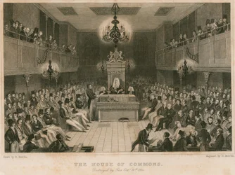 La Chambre des communes, détruite par le feu, 16 octobre 1834
