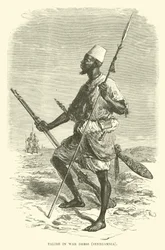Talibe en tenue de guerre, Sénégambie