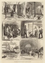 Le commerce de viande fraîche américaine de Glasgow et Londres