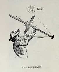 Le bâton arrière, de The Narrative and Critical History of America, édité par Justin Winsor, Londres, 1886