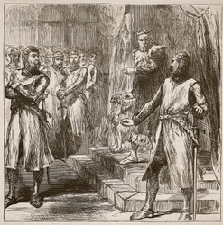 Révolte des barons contre le roi, illustration de Cassells Illustrated History of England