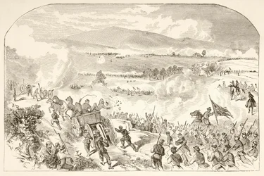 La bataille de Malvern Hill (lithographie)