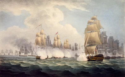 La défaite des Français sous Linois par l