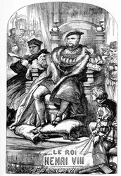 La célèbre histoire de la vie de Henri VIII - Illustration dans "Œuvres complètes de William Shakespeare" 1866