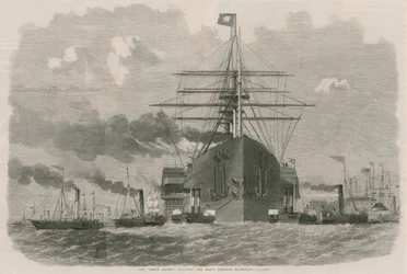 Le Great Eastern contournant le point en face de Blackwall