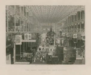 La Grande Exposition, avenue principale, regardant vers l