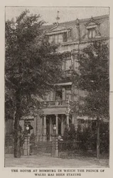 La maison à Homburg où le prince de Galles a séjourné (gravure)