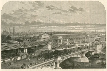 La gare de Londres, Chatham et Dover à Blackfriars, Londres