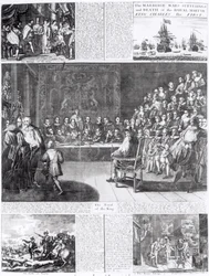 Le Mariage, les guerres, les souffrances et la mort du martyr royal, le roi Charles Ier, imprimé par Henry Overton et J. Hoole
