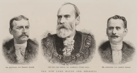 Le nouveau lord-maire et les shérifs (gravure)