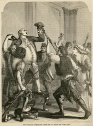 Le Peuple obligeant Louis XVI à adopter le bonnet rouge, 1792