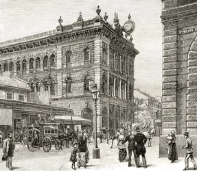 Le bureau de poste, rue George, Sydney, vers 1880, de 
