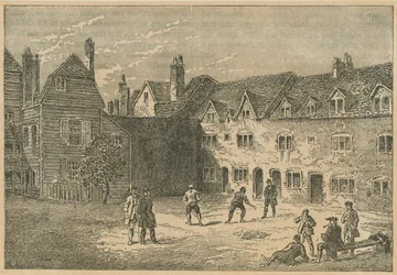 Cour de raquette de la prison de Marshalsea