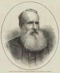 Le révérend Charles Garrett, de Liverpool, président de la conférence wesleyenne (gravure)