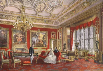 La salle Rubens, château de Windsor, de A Memorial of the Marriage of Edward VII and Alexandra of Denmark, pub. 1864