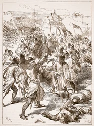 Le siège de Waterford, illustration de Cassells Illustrated History of England