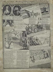 Le Méli-mélo de la scène représentant le goût poli de la ville et les mérites incomparables du poète G., Polly Peachum et le capitaine Macheath, vers 1728