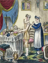 Les Corsets, planche 1 de La Progression de la Toilette, c.1810