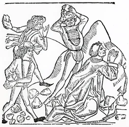 La lapidation de Saint Étienne