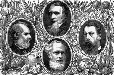 Le Système Végétarien - Quelques membres éminents de la Société Végétarienne, publié dans The Graphic, 1874