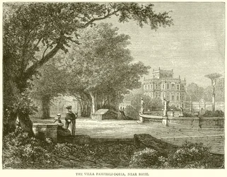 La Villa Pamphili-Doria, près de Rome