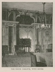 Le salon blanc, avec alcôve, Holland House