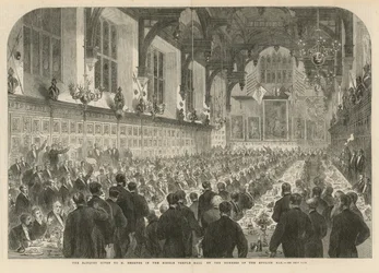 Le banquet donné à M. Berryer dans la salle du Middle Temple