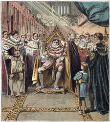 Le couronnement de George IV (1762-1830) le 29/01/1820. Couronnement de George IV