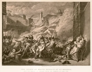 La mort du major Pierson à St. Heliers