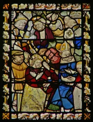 La fenêtre est représentant la dérision du Christ?