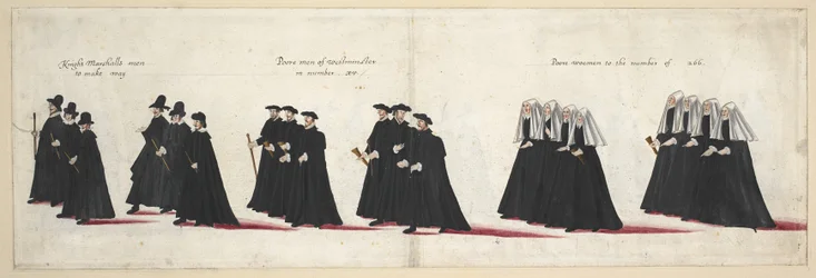 Le cortège funèbre de la reine Elizabeth I à l