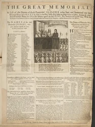 Le grand mémorial, ou, Une liste des noms de ces prétendus juges qui ont siégé et condamné notre défunt souverain le roi Charles Ier, dans le lieu qu