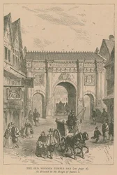 Le vieux Temple Bar en bois