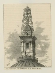 Échafaudage et observatoire de la cathédrale Saint-Paul