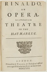 Page de titre du livret de l
