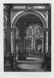 Musée Victoria et Albert : Cour centrale ou de prêt (gravure)