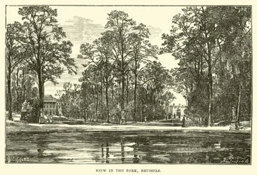 Vue dans le parc, Bruxelles