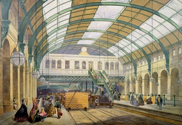 Vue de la Station de Métro Kings Cross, c.1865