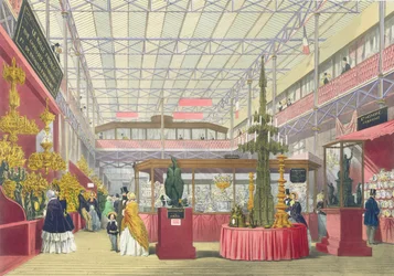 Vue de la section française de la Grande Exposition de 1851, de Dickinsons Comprehensive Pictures