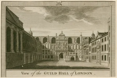 Vue du Guildhall, Londres