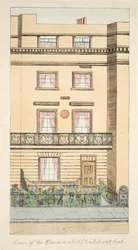 Vue de la maison où George Cruikshank est mort, pub. vers 1878