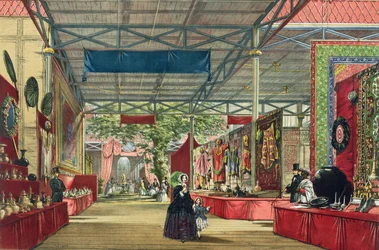Vue de la section indienne de la Grande Exposition de 1851, de Dickinsons Comprehensive Pictures