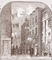 Vues dans le Rookery, St. Giles